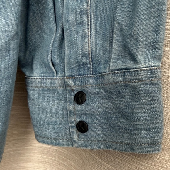 Karl Lagerfeld Blue Denim Top - Picture 6 of 6